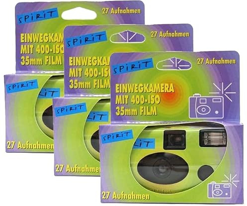 Photo PORST Spirit - Cámaras desechables (3 unidades), color verde y azul