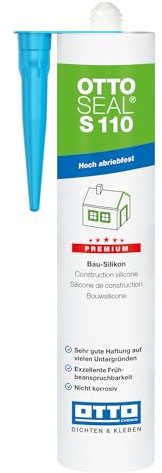 S110 Premium-Bau-Silikon 310 ml, inklusive kör4u Tülle (C00 Transparent)