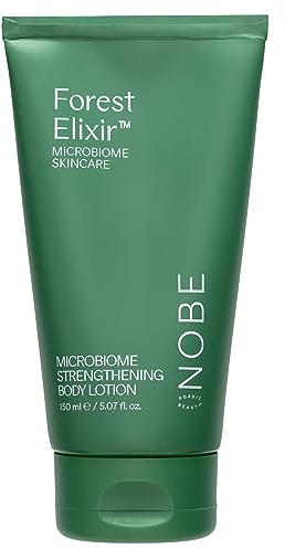 NOBE Stärkende Körperlotion – Ecocert-zertifizierte vegane Lotion für trockene Haut, unreine, feuchtigkeitsspendende Körpercreme für alle Hauttypen – Forest Elixir Microbiome Cream, 150 ml