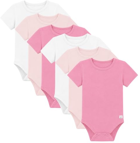 Bramble & Bear Lot de 3/6 - Gilets à Manches Courtes pour bébés - Gilets Unisexes en Coton Biologique pour bébés de 0 à 3 Ans
