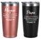 Livole Lustige Geschenke für Eltern, Mama, Papa, Weihnachtsgeschenke für Mutter Vater von Tochter, Eltern Geschenk Set Muttertag Vatertag, Mama Papa Tasse, 20oz Isolierter Thermobecher to go, 2 Stück