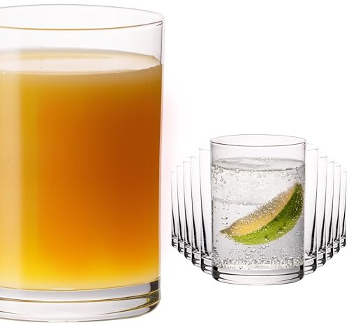 PLATINUX Gerade Trinkgläser 100ml (max. 150ml) Set 12-Teilig Saftgläser aus Glas Wassergläser klein Spülmaschinenfest