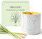 Vela de Citronela para Exteriores, 8oz,100% Natural Candle Cera de Soja, Cerámica Decorativa, cera de Soja Natural, para Interior, Velas Aromaticas para Exteriores, Interiores, Jardín, hogar, 50H