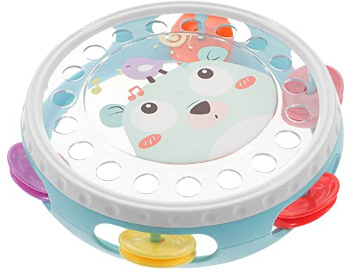 Toddmomy Tamburello Percussione Musicale in Plastico Durevole per Esercizio delle Mani per Feste e Giochi di Ragazzo Ragazza e Adulti