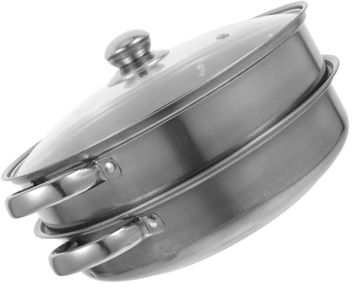 ABOOFAN Vaporera De Acero Inoxidable Para Cocina Steamer Premium Multifuncional Práctica Olla De Vapor Para Alimentos Para Cocinar Casa