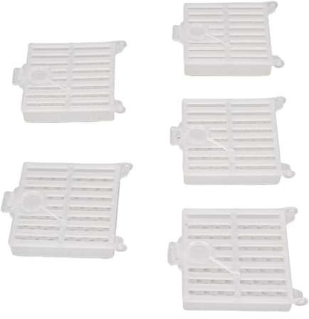 CHICIRIS Jaula Receptora de Abejas Reina, Caja de Captura de Abejas Transparente de Plástico de Primera Calidad con Diseño Seguro para Herramientas de Apicultura, 10 Uds.