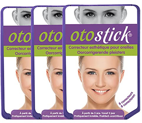 Otostick Pack-3 | Kosmetischer Korrektor für getrennte Ohren | Enthält 24 Korrektoren | Ab 3 Jahren