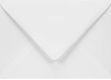 Netuno 25 elegante Briefumschläge Weiß DIN B6 12,5 x 17,5 cm 120g Materica Gesso edle Umschläge hochwertig Briefhüllen Naturpapier ökologische Kuverts elegant für Einladungen Hochzeit