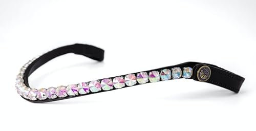 BRIDLERY Stirnriemen Unicorn Farbe Schwarz, Größe Vollblut