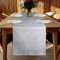 YUNSHANGHE Tischläufer Wasserdichter 40 x 180 cm Tischläufer Frühling Modern Leinenoptik Abwaschbar Tischband Perfekt für Esszimmer Party Feiertag Dekoration (Hellgrau)