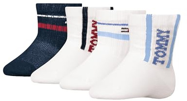8719965009202 TH BABY SOCK 4P SPORT ECOM, Ljusblå/tommy original, 23-26 EU