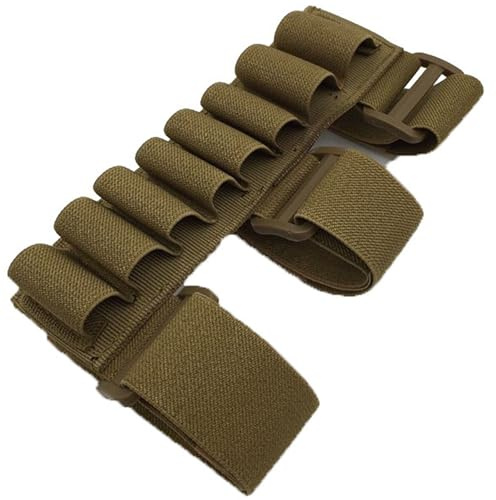 Bolsa for balas, culata de pistola, bolsa de munición, almacenamiento, soporte for cartuchos de escopeta, 8 rondas, tiradores ajustables, funda for antebrazo o culata táctica, estuche for cargador, bo