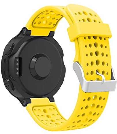 Weiches Silikon -Uhr -Gurt -Austausch -Armband -Uhr -Band für Garmin Forerunner 220/230/235/620/630 Uhrenband mit Werkzeugen/Gelb