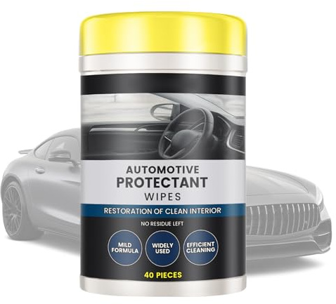 Gitekain Salviette Rapide per Auto - Pulizia Interna, Confezione da 40 Fogli, Materiale Non Tessuto con consistenza Morbida, Manutenzione del Veicolo Facile da Usare, Forniture per la Cura 'Auto p