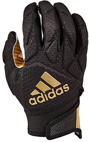 adidas Freak 5.0 - Guante Acolchado para Receptor de fútbol, Negro/Dorado metálico, 2XL