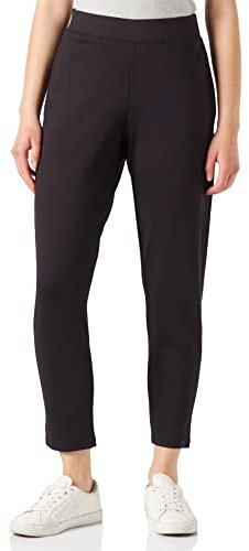 Nur Die 7/8 City-Jogger Relax & Go sportliche Bequeme Freizeithose Stretch elastischer Bund verkürzte Länge Damen, schwarz, L