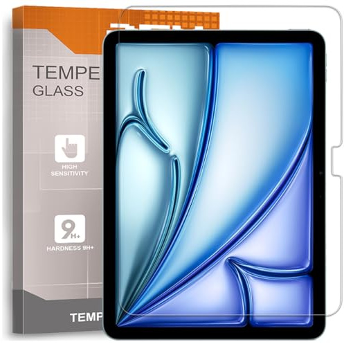 REY Pellicola salvaschermo per iPad Air 11 (M2) 2024 - iPad Air 11 (M3) 2025, Pellicole salvaschermo Vetro temperato, di qualità Premium Tablet