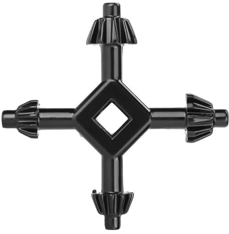 4-in-1 Chuck Key for Drill, Durable Replacement Key for Drills and Power Tools, Hardened Steel Construction, Fits 1/4, 3/8, 1/2, and 5/8 Chuck Sizes for Versatile Use, Compatible with Most Drills