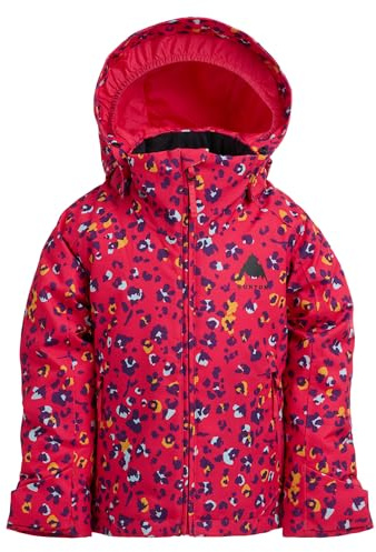 Burton Toddlers’ Hillslope 2-Layer Insulated Jacket – Waterproof Winter Coat for Boys & Girls with Room to Grow System – Wildcat Floral, 4T