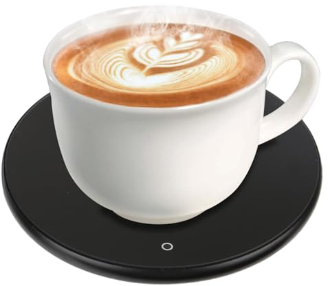 Coffee Mug Warmer for Desk USB Cup Warmer 55° Constant Heated Coaster Electric Coffee Warming Plate with 8H Auto Shut Off Home Office Gadgets Gift for Coffee, Cocoa, Beverage, Tea, Milk, Hot Drinks