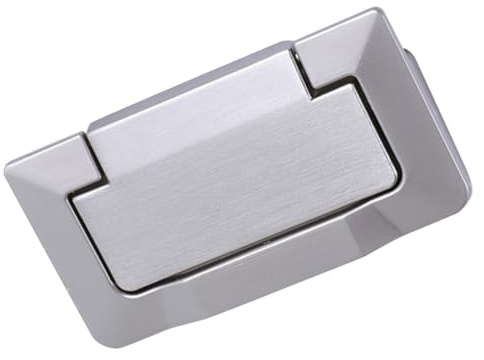 COHEALI Tirador de Cajón Empotrado Color Plata Diseño Moderno de Aleación de Zinc sin Rebabas y Resistente al Óxido para Puertas y Cajones Hogar