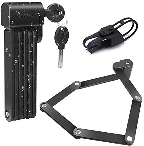 MOCOLI Antivol de vélo Cadenas Antivol Pliable Portable Serrure Pliante de Vélo, Antivol Massif - Facile à Transporter - 2 Clés - Plusieurs Coloris Disponibles