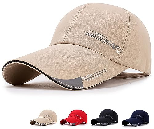 IVEDIN | Casquette de Baseball Visière Longue Homme et Femme | Respirante, Légère et Ajustable | Idéale pour le Golf, la Course à Pied, le Trucker, le Tennis, les Activités en Plein Air, la Plage,Surf