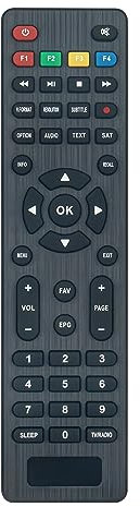 VINABTY Replacement Remote Control SXRCU01 Fit for OCTAGON Digital DVB-S / S2 HDTV H.265 Receiver/IPTV/OTT Mediaplayer OCTAGON SX 88 / SX 88+