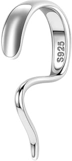 BodyAce 925 Sterling Silver Labret Talon Lip Rings, 16G Silver Lower Lip Studs for Women Men, Halloween Unique Design Lip Piercing New Jewelry (Bar Length:8mm)