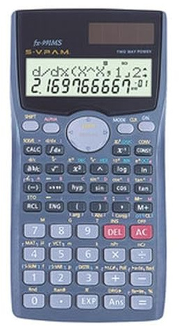 Calculadora científica con Funciones avanzadas, Pantalla LCD, y Memoria. Ideal para cálculos matemáticos y científicos complejos.