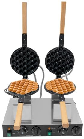 PINYELIN Piastra per waffle doppie, 2830 W, per waffle a doppio waffle, produttore commerciale, waffle machine fai da te