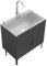 MTSYXYM Mobile Lavandino Cucina,lavello della Cucina,Facile da Pulire,per Garage, Ristorante, Cucina.(60 * 45 * 78cm)