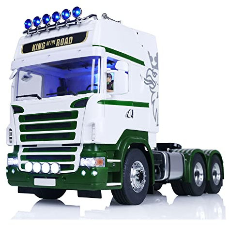 Lesu 1/14 DIY RC Tractor Truck para 6X6 Control Remoto Coche Modelo