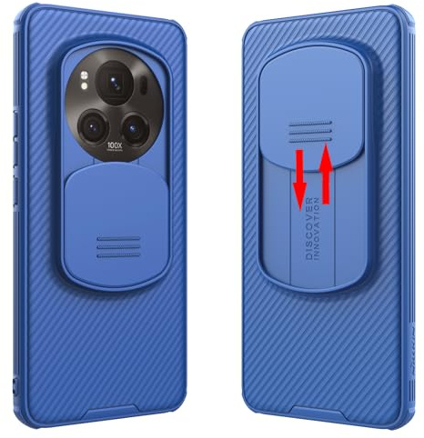 teroxa Coque pour Honor Magic 6 Pro avec protection d'appareil photo, coins Airbag anti-chocs, protection d'objectif Magic6 Pro (bleu)
