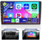 Ohradio 4G+64G Android 15 Autoradio 2 DIN 9 Pollici Touchscreeen con Sans Fili Carplay Android Auto, Stereo Auto 2 DIN GPS con WiFi FM/RDS USB Bluetooth Retrocamera + MIC