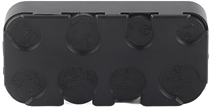 Rectangle Euro Dispenser Plasticle Plastics Box Organizador de la caja de almacenamiento Use negro