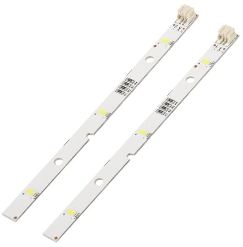 2 Piezas Tira LED de Respuesto Compatible con Frigorífico Congelador RONGSHENG/HISENSE, Ref. MDDZ-162A E349766 1629348, Luz Blanco Frío, Bajo Consumo DC12V 2W [Clase de eficiencia energética A]