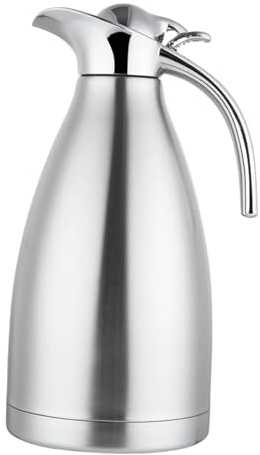 Caraffa termica da 2 l, in acciaio inox, con coperchio sigillato, per bevande calde e fredde, cucina, bar, 1,5 litri