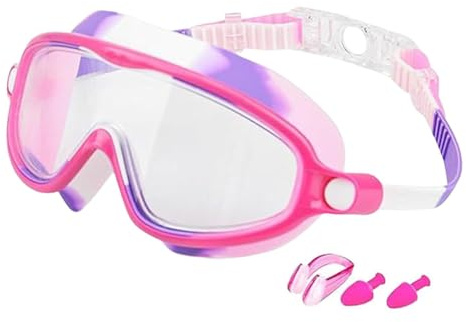 Gafas de natación antivaho, a prueba de fugas, impermeables, para niños y niñas, antivaho, visión amplia, para niños, niñas, piscina, agua, playa, buceo, entrenamiento, deportes, piscina, agua, playa