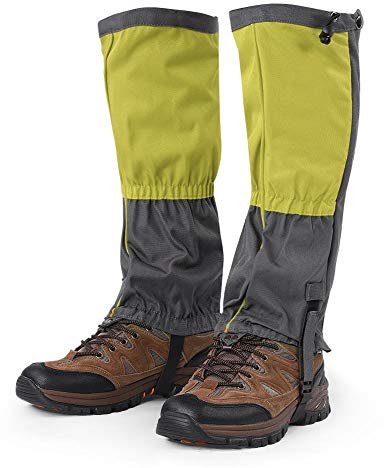 Wandern Gamaschen,1 Para Unisex Schnee Bein Gamaschen Outdoor Wasserdichte tiefel Gamaschen Wandern Wandern Klettern Jagd Radfahren Leggin Abdeckung ersättning för Erwachsene(Grün)