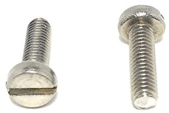 M3-.50 x 10 Stainless Steel Slotted Cheese Head Machine Screw DIN84 A2 M3x10 (50 Pieces)