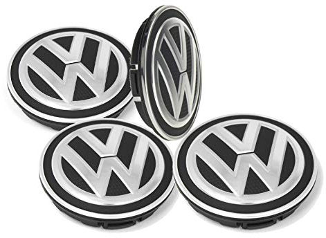 VAG 5G0601171XQI Set mit 4 Radnabenabdeckungen für Alufelgen, Originalersatzteile