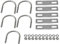 BQLZR U-Bolzen Silberfarben M6 Geeignet für Automotive Home and Industrial Applications 5er Pack