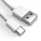 Justcom USB-C Ladekabel für Caterpillar CAT S62 Pro Weiß 50 cm Handy Schnellladekabel Datenkabel