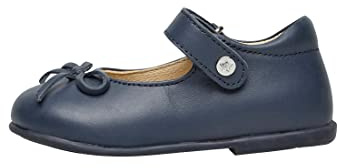 Naturino Ballerine in Pelle con Fiocco, Blu 22