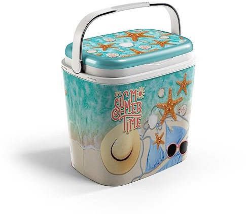 Kühlbox | Passive Kühlbox | Kühltaschen aus Kunststoff mit polystyrol thermische Isolierung (Strand, 27 L)