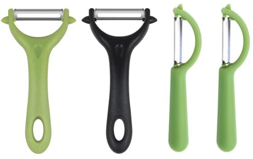 Pelapatate Professionale,4pcs sbucciatore universale,Pelapatate in Acciaio Inox Sbucciatore Manico Antiscivolo,Pela Verdure,Sbucciatore Manuale,Pelapatate Universale,per Patate Carote Verdure Frutta