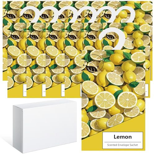 14PCS Sachet Parfumé Armoire Sent Bon Maison, Sachets Lavande Placards Parfum Voiture, Sachet Armoire Parfumé, Parfum d Ambiance Maison Parfum d'intérieur, Desodorisant Vetement Armoire (14Citron)