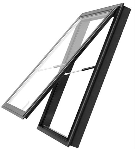 PtaTritious Skylight Roof Window, Roof Skylight, Egress Roof Window, Basement Daylighting Skylight, Roof Viewing Window with Double-Layer Tempered Glass, for Attic/Sun Room/Basement,500X500mm
