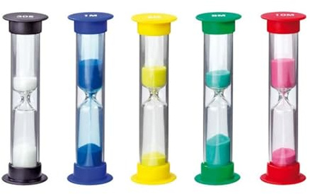 Reloj de arena de 1 minuto con temporizador de arena para competencia, cepillado de dientes, lectura, cocina y más